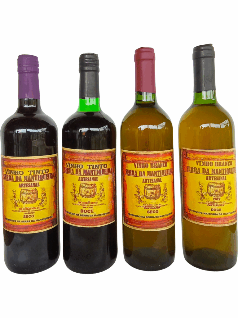 Kit 4 Vinho Serra Mantiqueira Tinto & Branco