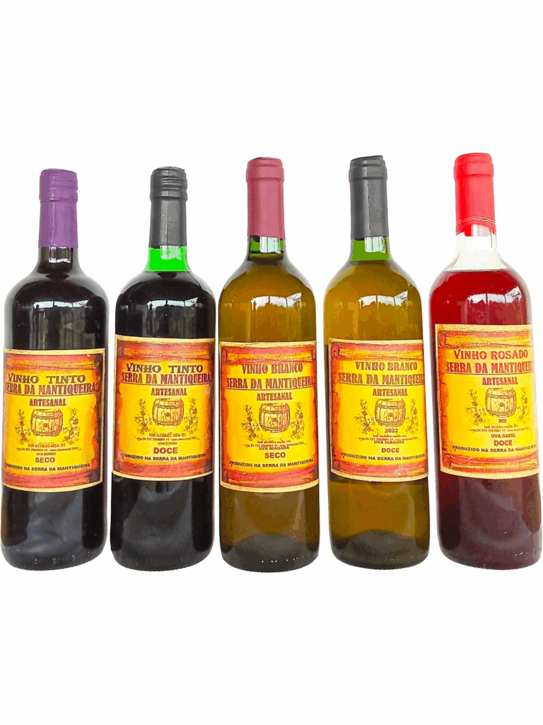 Kit 5 Vinho Serra Mantiqueira Tinto & Branco &  Rosé